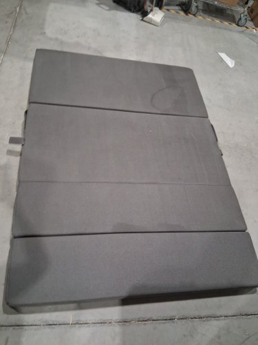Foldable Mattress Camping Floor Cushion - 5ft x 7ft - dark grey image 2