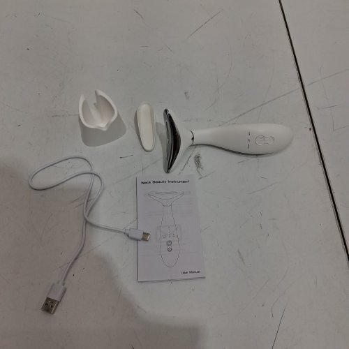 3-IN-1 FACE AND NECK MASSAGER WITH MULTI FUNCTION - WHITE image 3