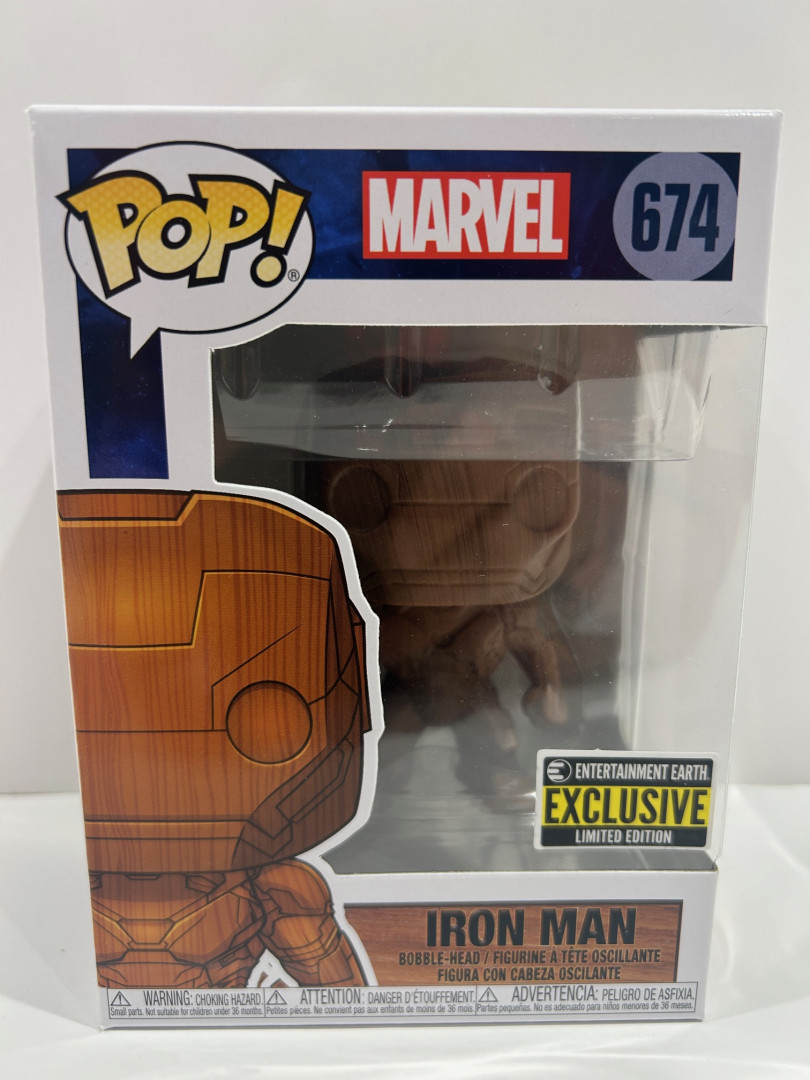 Funko pop! **earth exclusive** Marvel - iron man bobble head (#674) image 2