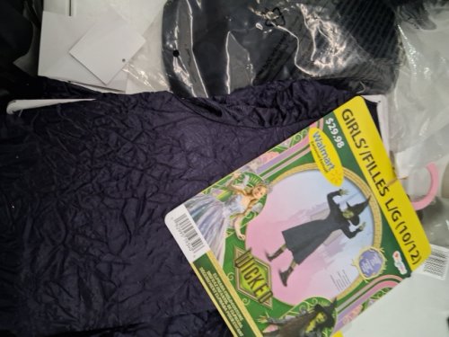 3PC GIRLS DISGUISE WICKED ELPHABA DELUXE COSTUME - LARGE 10-12 - PURPLE image 2