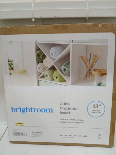 Brightroom Cube Accessory X Insert - 13" -  White image 2