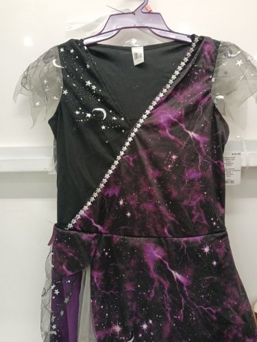 WOMEN'S GOODMARK CELESTIAL ANGEL COSTUME - MEDIUM - PURPLE/BLACK image 2