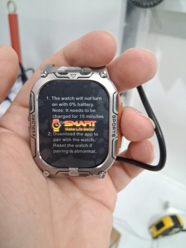 Mens LIGE Smartwatch with 2 WRIST Straps & 2 Chargers - 2.01" SCREEN - SILVER/GREY (MODEL: TX12) image 3
