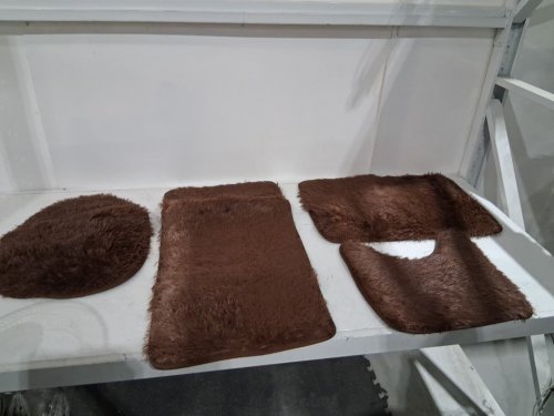 4pc Miyuadkai Anti-Slip Plush Bathroom Rug Set - various sizes - coffee (model:2026 Back-to-Schol Season) image 3