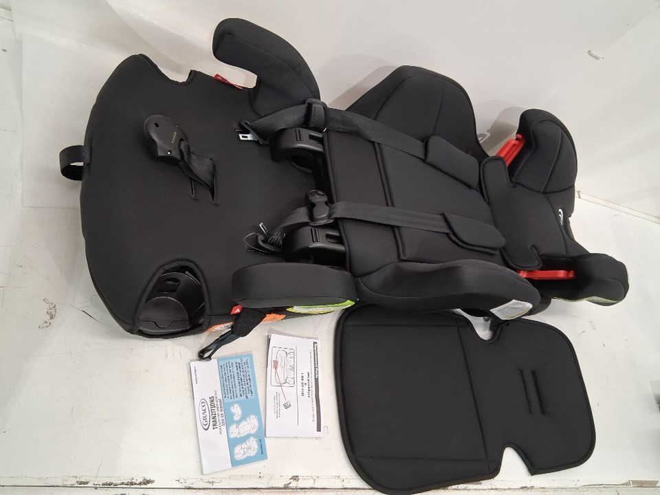 GRACO C20 TRANZITIONS 3-IN-1 HARNESS BOOSTER CAR SEAT - 100LBS CAP - BLACK (MODEL: 2035724) image 3
