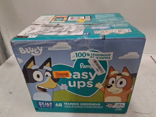 68PK PAMPERS EASY UPS POTTY TRAINING UNDERWEAR - 5t/6t - BLUEY image 3