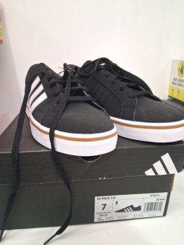 Men's Adidas VS Pace 2.0 Running Shoe - size 7 - black/white (style: IF4515 / 1904187) image 2