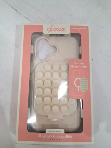 SONIX magsafe CASE FOR IPHONE 16 with SUCTION PHONE MOUNT - BEIGE (model: A22-S004-M011) image 3