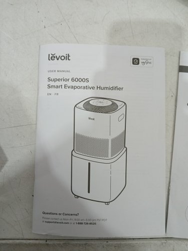 levoit evaporative humidifier superior 600s - 14.37" x 14.37" x 22.24" - white (model: leh-s601s-wca) image 7