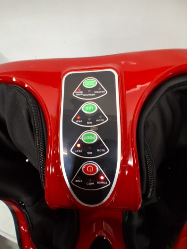 COSTWAY heated shiatsu Foot and Calf Massager - black/red (model: hf10001us-RE) image 5