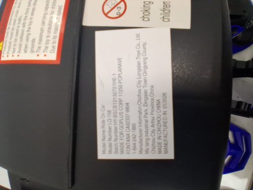 Srecap Spark Kids Battery Operated Ride on Bike 6 Month to 2 Year Kids - Blue (MODEL: LQ-158) image 7
