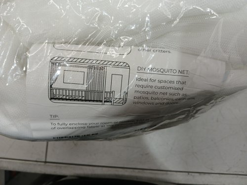 Mekkapro garden net barrier/ DIY mosquito netting - 71" x 87" - White image 4