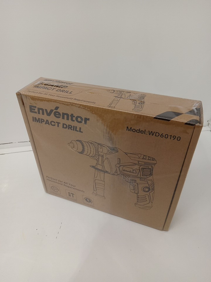 ENVENTOR 2-in-1 lightweight corded electric hammer/drill with 360° rotating Auxiliary Handle & 9 drill bits - 7.5A, 3000RPM - blue (MODEL: WD60190) image 7