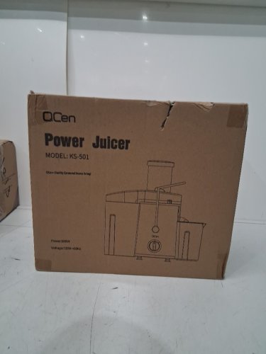 QCen Centrifugal Fruit/Vegetable power Juicer Extractor Machine with Wide Mouth - 500W - 3” Feed Chute - aqua (model: KS-501) image 2
