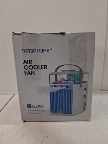 TIPTOP HOME PORTABLE AIR COOLER FAN - 3-SPEED 800ML CAPACITY - WHITE image 4
