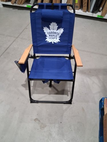 nhl Toronto Maple Leafs folding backpack chair - blue image 3