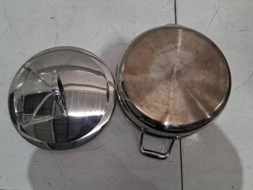 Lagostina Legacy 5-LAY CLAD STAINLESS STEEL Hammered Everyday Pan - 5.5L image 4