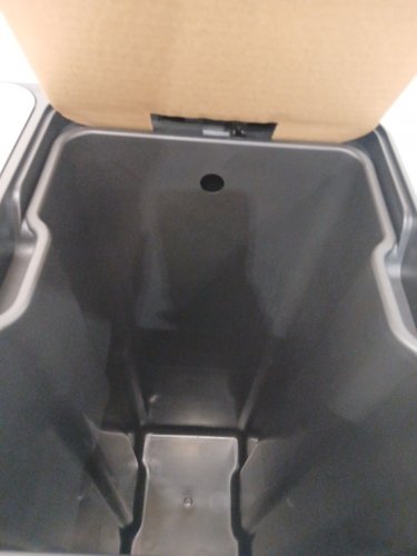 Pirecart Stainless Steel Double Compartment Trash Can - 16GAL - Black/Silver (Model: LY-60) image 8