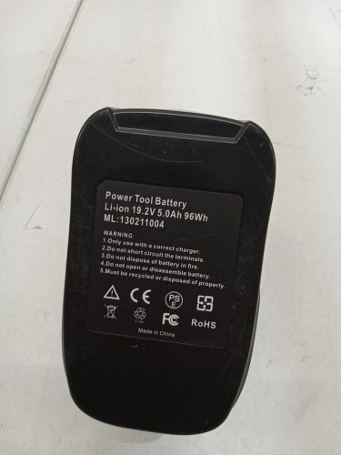 POWER TOOL BATTERY FOR CRAFTSMAN DRILL BATTERY REPLACEMENT - 19.2V/5.0Ah - BLACK/RED (MODEL: 130211004) image 3