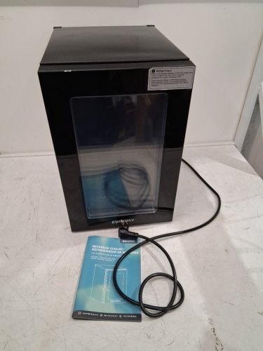EUHOMY BEVERAGE REFRIGERATOR COOLER WITH 40°F-61°F DIGITAL TEMPERATURE CONTROL - 18L (HOLDS 25 CANS) - BLACK (MODEL: FWC008-11BL-CAEH /‎ WC-6B) image 2