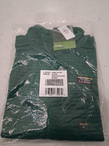 women's l.l.bean Airlight Knit Full-Zip jacket - medium regular - forest grove heather image 2