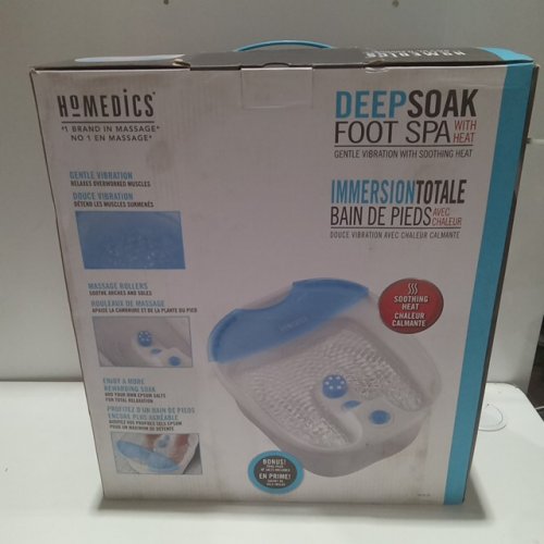 homedics DEEP SOAK FOOT SPA with heat - white/blue (Model: CP-FB65CA) image 3