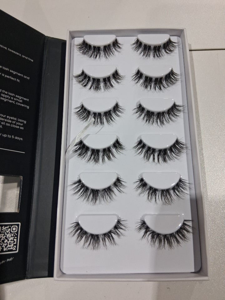 6PR flutterhabit the weightless collection luxe faux-mink eyelashes - no. 3 - ultra-light - up to 5-day wear image 3