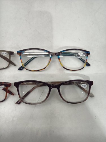4 ASSORTED +1.50 readers - assorted colours & frame shape image 3