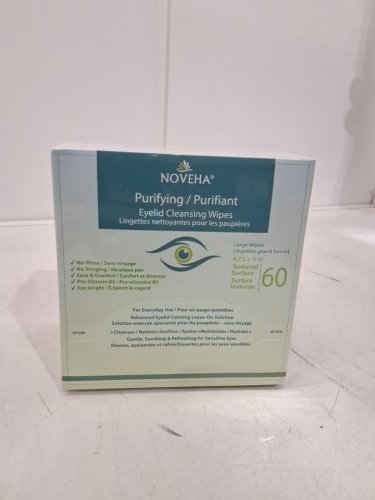 60pk NOVEHA purifying Eyelid & Lash Wipes image 2