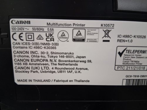 Canon Pixma TR7620a Home Office Colour Inkjet Printer - Black (Model: ‎4452C023) image 11