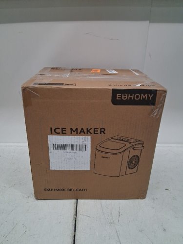 EUHOMY COUNTERTOP ICE MAKER MACHINE - MAKES 26LB/DAY - BLACK (MODEL: IM-06D / IM001-BBL-CAEH) image 2