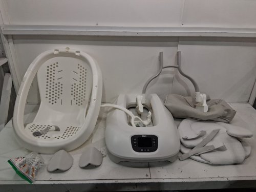 GRACO Smart Sense Soothing Soft Cotton Seat Baby Swing - 25lb cap - GREY/white (MODEL: 2227837) image 3