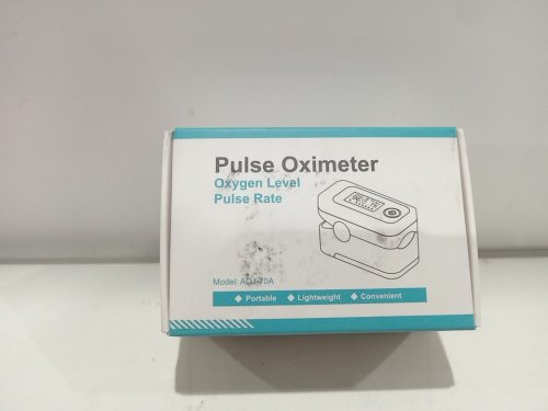 OAJ Medical SPO2 digital LED fingertip PULSE OXIMETER - 70-100% accuracy/25-250bpm range - black (MODEL NO. AOJ-70A) image 2