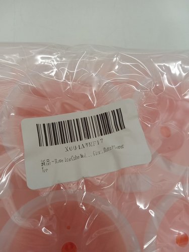 2pk silicone large sphere rose ice cube mold - makes 6 each - pink / white image 4