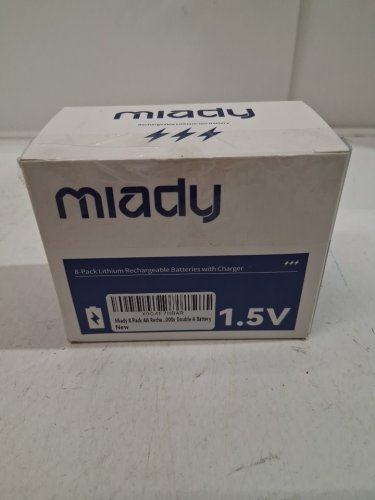 8PK MIADY LITHIUM RECHARGEABLE AA BATTERIES WITH CHARGING CASE - GREY (MODEL: TF-CD-066CE) image 3