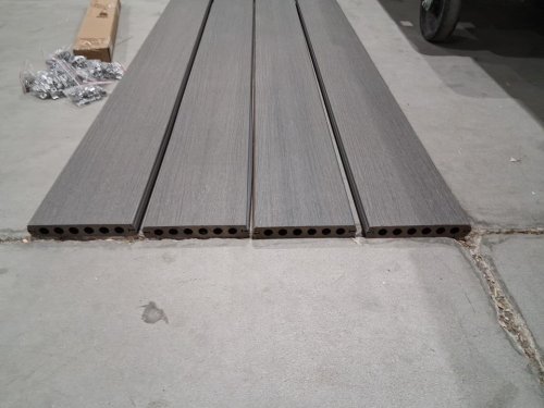 4pk LEADVISION REVERSIBLE COMPOSITE WOOD DECK BOARD SET - 96" X 5"7/16" - GREY & TEAK (MODEL: LV-4000/1885794) image 5