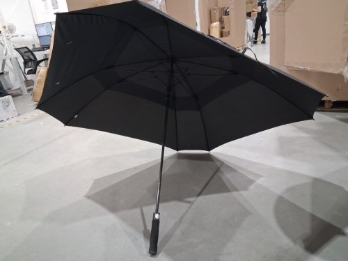 G4Free Square Windproof Umbrella with Double Canopy and travel bag - 62/68" - black image 3