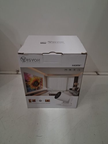 VISYON HY300 MULTIMEDIA PROJECTOR - Supports 1080P with Android 14.0 – 20000 Lumens Smart Projector AND Native 720P - Portable- Screen Mirroring for iOS/Android | Gaming & HDMI Compatible image 2