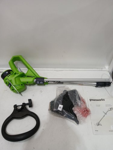 Greenworks *tool only* Cordless String Trimmer with adjustable handle - compatible with 40V greenworks battery - 12"- green/black (Model: stf309) image 6