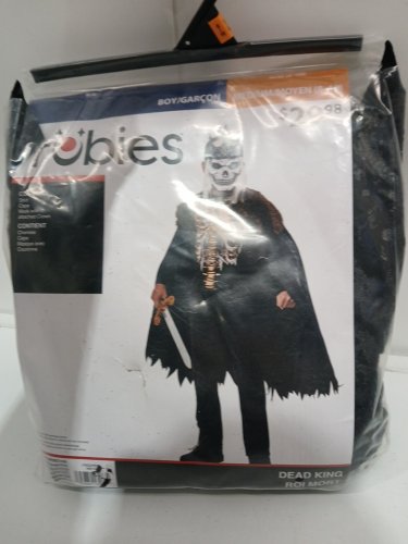3PC BOY'S RUBIES DEAD KING SKELETON COSTUME - MEDIUM 8/10 - BLACK image 2