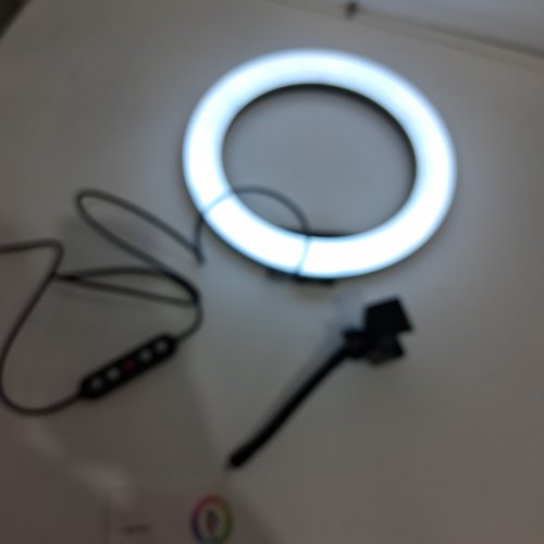 WEILISI Selfie Ring Light with Tripod Stand with 38 color modes - 10" ring up to 72" tripod stand - black/multi color image 3