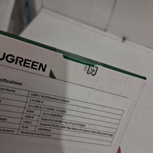 UGREEN 6-in-1 USB C Hub with Gigabit to Ethernet Adapter (model: 15598/cm512) image 3