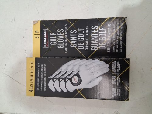 4PK Kirkland Signature Premium Cabretta Leather Golf Gloves - Left Hand - small - White (Model: 1819560) image 2