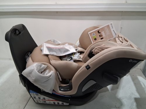 Cybex gold Callisto G 360 Rotating All-in-One Convertible Car Seat with safety assure protection system - 120LBS MAX - ALMOND beige (model: 524000601) image 13
