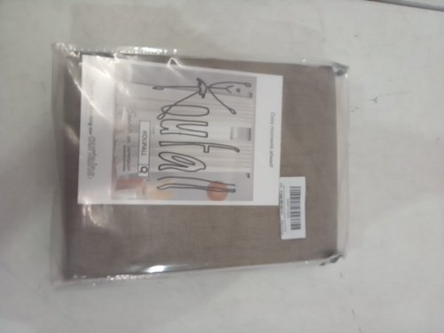 (2 panel) KOUFALL Curtains - 52" x 108" - Dark Taupe Brown image 2