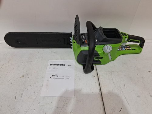 GREENWORKS PRO CORDLESS CHAINSAW *TOOL ONLY* - 40V - 16"- GREEN/BLACK (MODEL: 2000800/CSF401) image 3