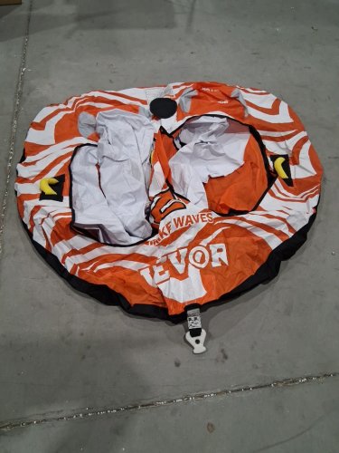 Towable Tube with 2 Cockpits - 2-Person - 340lbs max capacity - orange/white/black (model: ss-1007) image 4