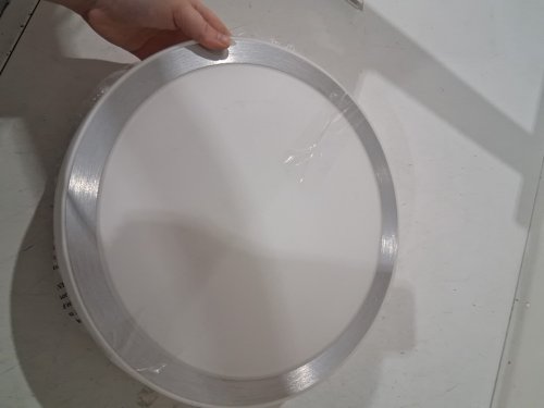 artika Starraker LED flush mount dimmable light - 12.8" x 3.4" - white/silver (Model: 1268706) image 3