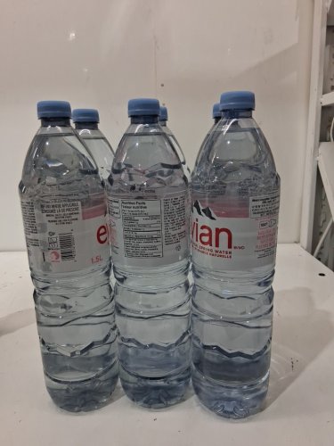 6PK EVIAN NATURAL SPRING WATER BOTTLES - 1.5L/EACH image 2