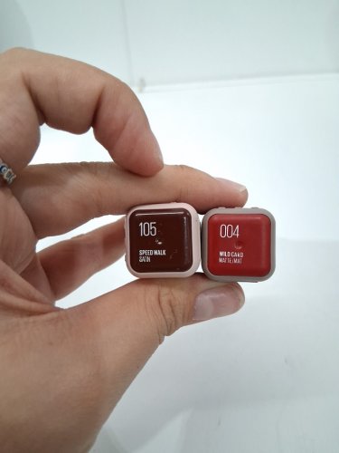 2pc maybelline new york lipsticks - 3.4g each - 105 speed walk satin / 004 wild card matte image 4